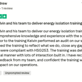 safe isolation training trust pilot review